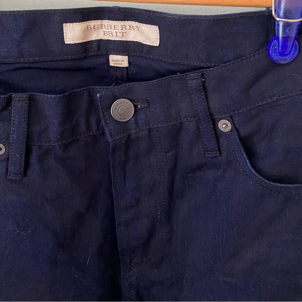 Burberry Brit 100% cotton jeans, Indigo, slim fit.